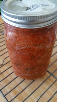 sauce in jar