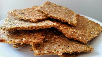 done flax crackers